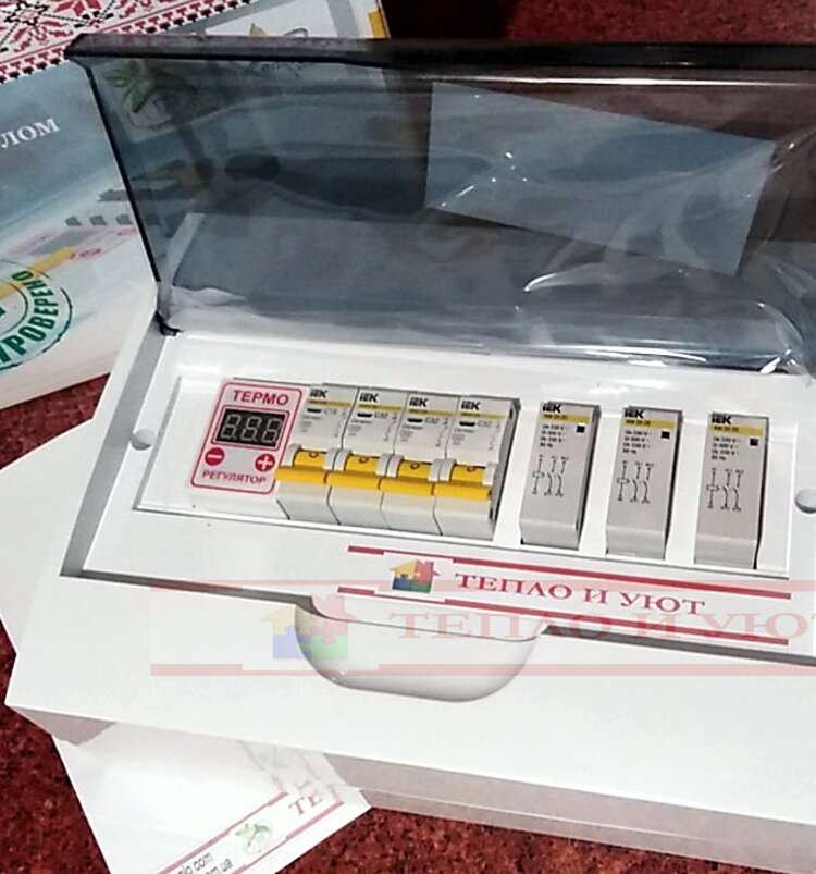Блок управління трифазним котлом 380в (v2) - вимикачі 16А (1 шт)
- вимикачі 32А (3 шт)
- цифрове термореле (1 шт)
- магнітний пускач безшумний (3 шт)